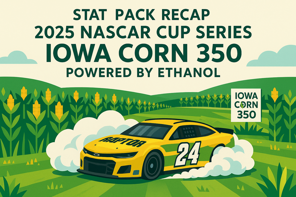 Stat Pack Recap: 2025 NASCAR Cup Series Iowa Corn 350 Powered by Ethanol