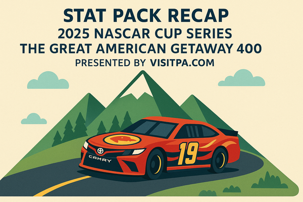 Stat Pack Recap: 2025 NASCAR Cup Series The Great American Getaway 400 Presented by VISITPA.COM