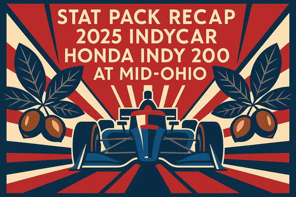 Stat Pack Recap: 2025 IndyCar Honda Indy 200 at Mid-Ohio