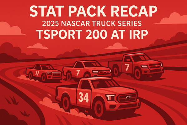 Stat Pack Recap: 2025 NASCAR Truck Series TSport 200 At IRP