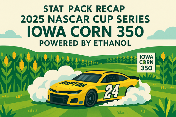 Stat Pack Recap: 2025 NASCAR Cup Series Iowa Corn 350 Powered by Ethanol