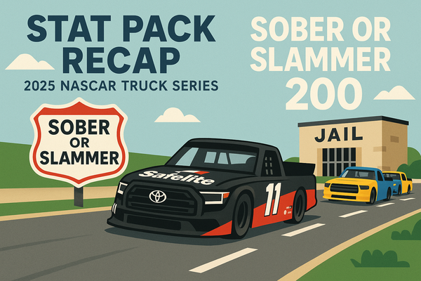 Stat Pack Recap: 2025 NASCAR Truck Series Sober or Slammer 200